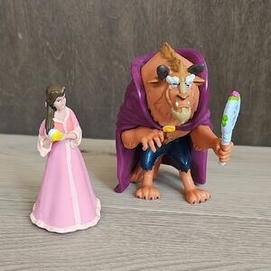 Vintage Beauty & The Beast PVC Figurines